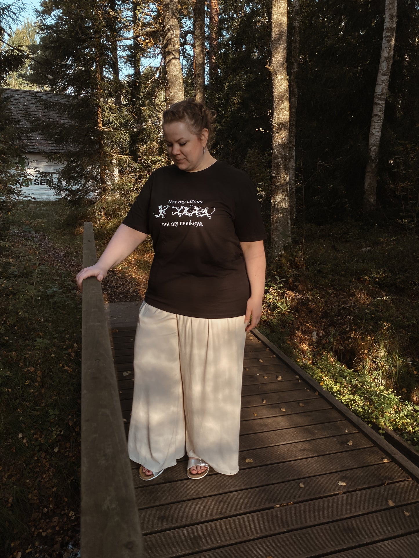 “Not my circus, not my monkeys” Unisex Black T-Shirt