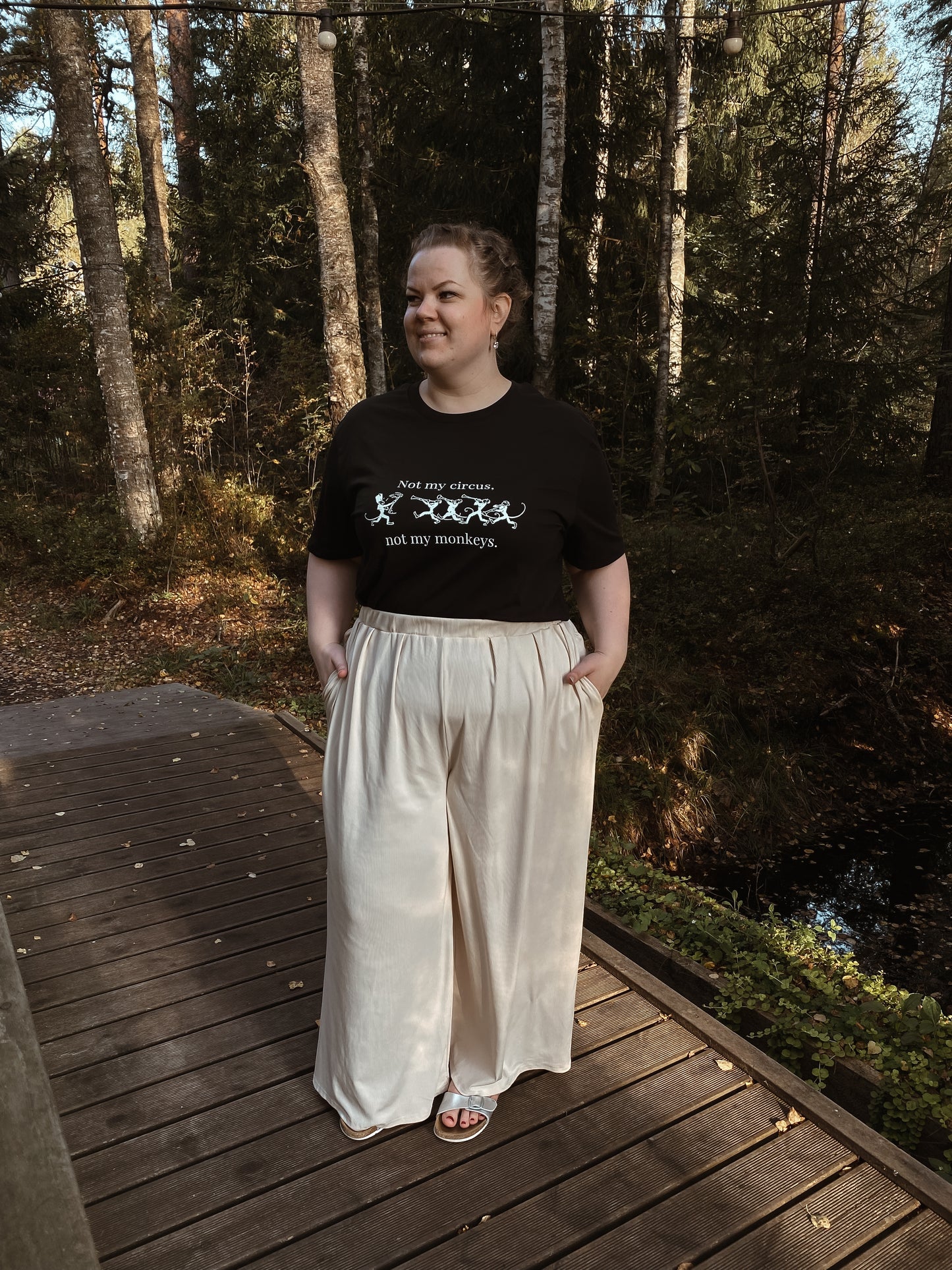 “Not my circus, not my monkeys” Unisex Black T-Shirt